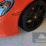 Park-City-Wasatch-Garage-Utah-Garage-floor-Luxury-Ferrari-supercar-orange