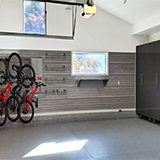 Utah-Park-City-Wasatch-Garage-basket-hanging-bike-storage-epoxy-floor-cabinets-door