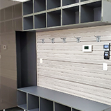 Utah-Park-City-Wasatch-garage-Bench-gray-Cabinets-ski-helmet-boot-Storage-Systems