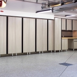 Utah-Park-City-Wasatch-garage-Stainless-Steel-countertop-cabinets-floor-drainage