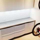 Utah-Park-City-Wasatch-garage-white-metal-cabinet-sink-countertop-bike-storage