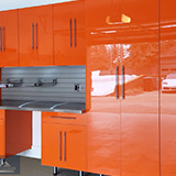 Utah-Wasatch-Garage-orange-storeWALL-countertop-metal-Cabinets-coat-epoxy-flooring