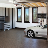 Utah-Wasatch-luxury-garage-bike-ski-organizer-cabinets-lighting-Stainless-Steel-countertop