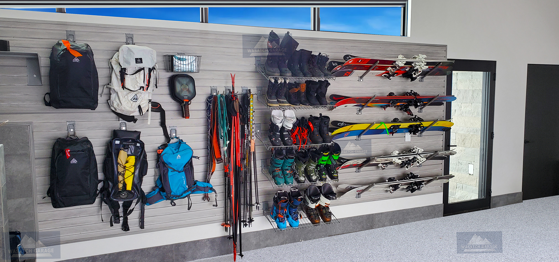 Wasatch-Garage-Utah-Garage-snowboards-new-ski-storewall-shoop-sales