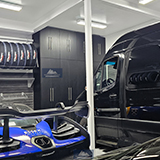 Wasatch-Garage-cabinets-grey-countertop-organizer-bootdryer-Promontory-Luxury-storewall