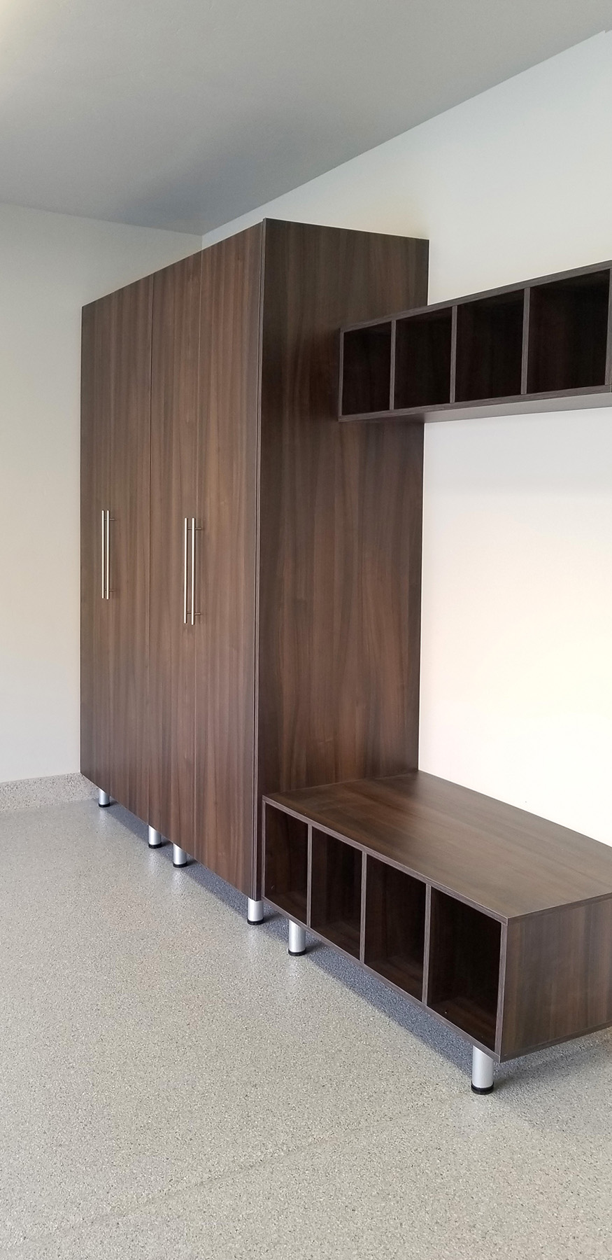 Utah-garage-brown-cabinets