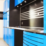 Utah-Wasatch-garage-Metal-blue-Cabinet-overhead-lighting-solutions-Drawers