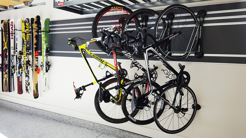 Utah-garage-organizer-ski-rack and bike