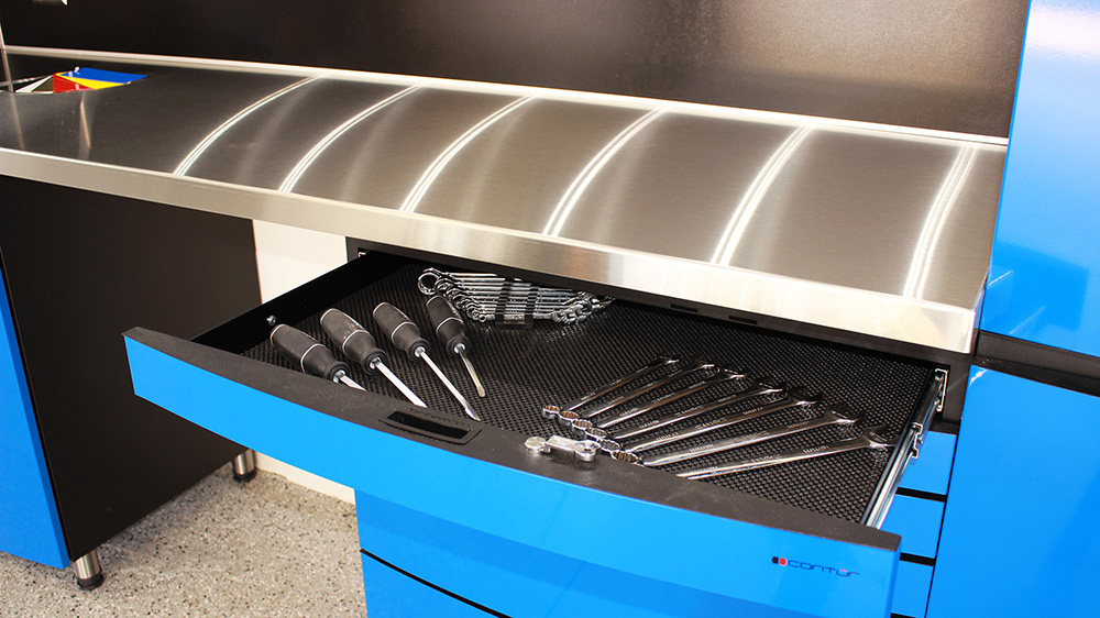 garage-cabinets-countertop-satinless-steel-tool-drawers