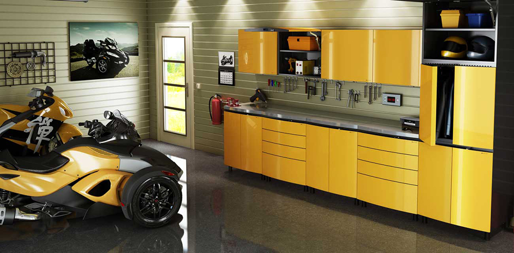 garage-yellow_contur-cabinets-showcase